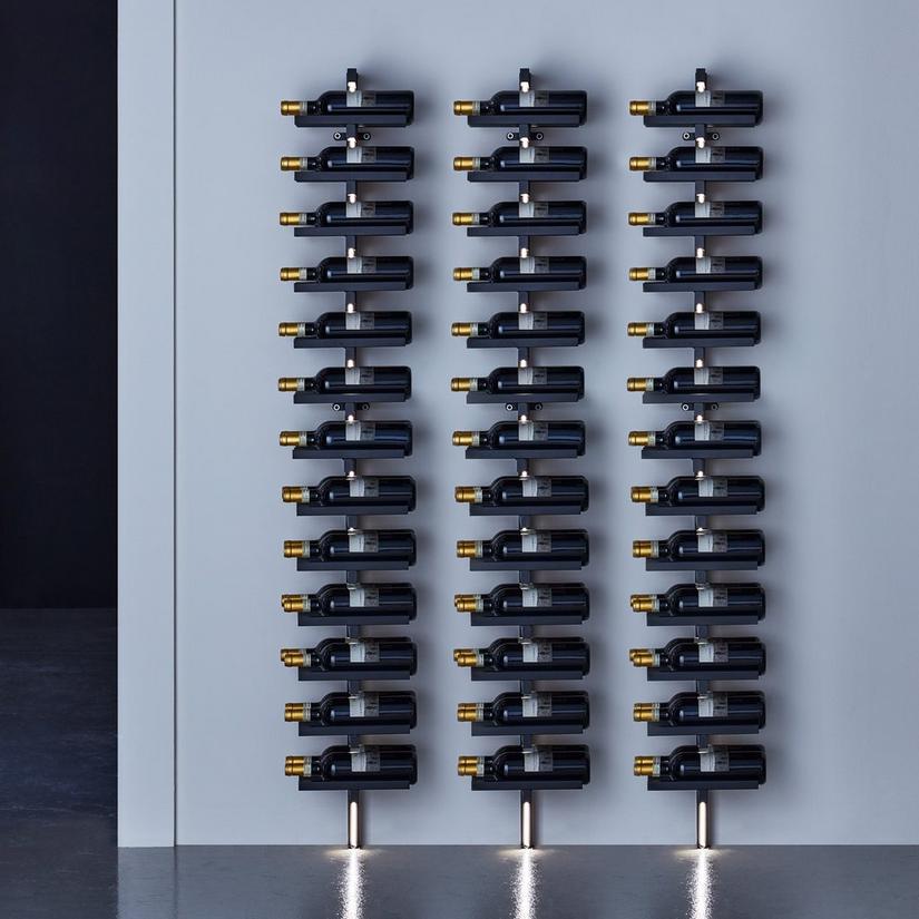 Suport metalic cu led pentru sticle de vin N'FINITY