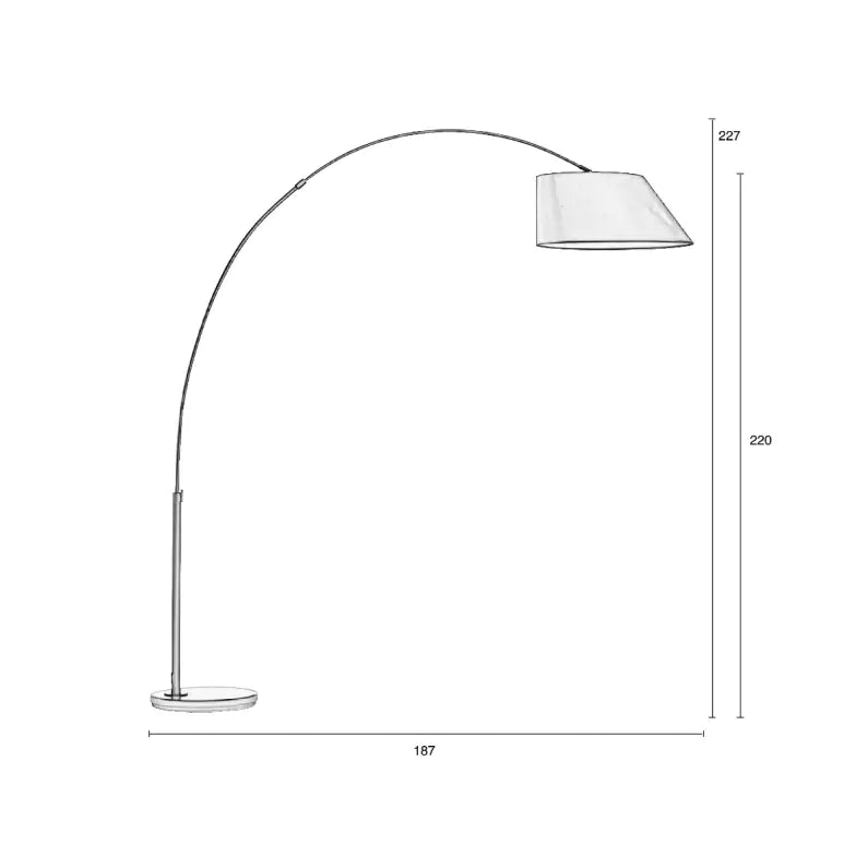 Lampa Arc Floor Black