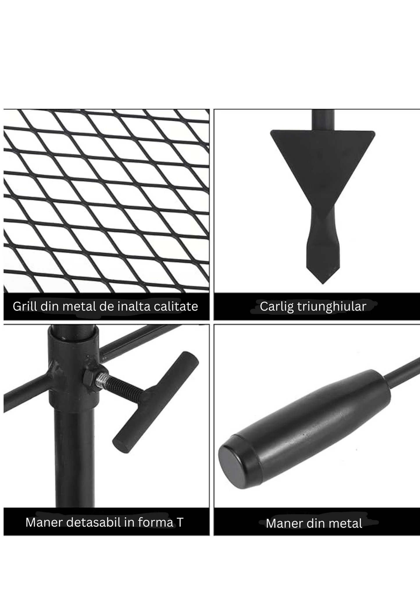 Grătar Portabil camping - Metal Pro