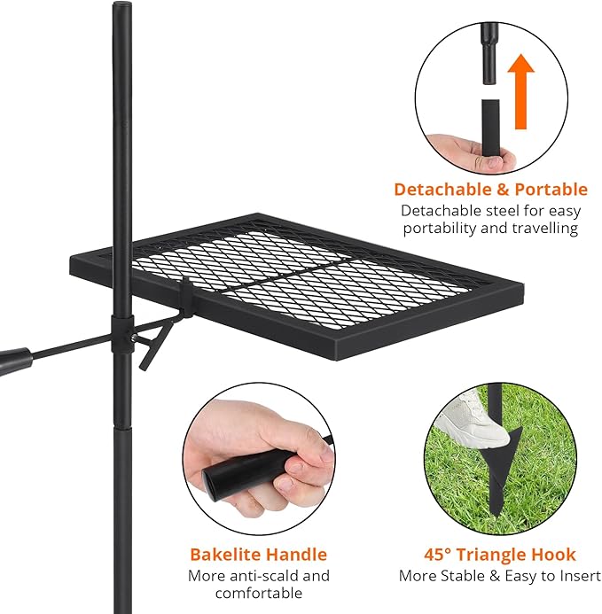 Grătar Portabil camping - Metal Pro