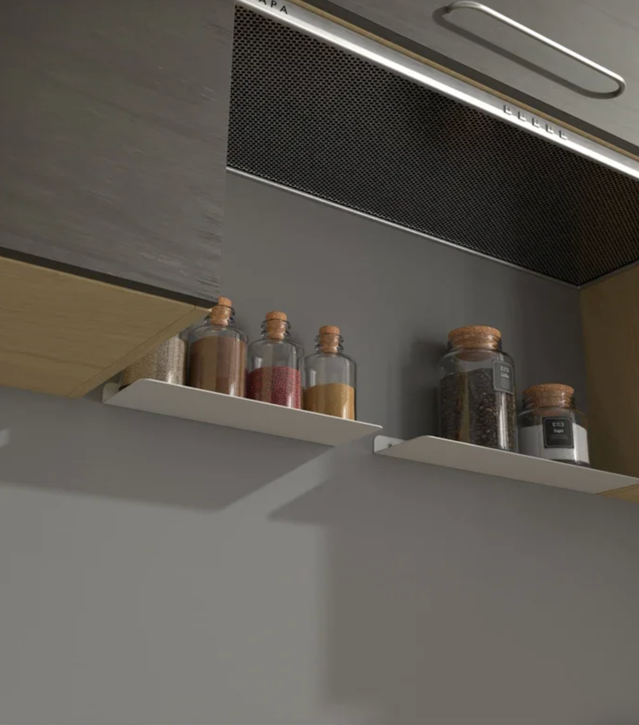 Raft plutitor multifunctional din aluminiu, pentru bucatarie, living, dormitor sau baie