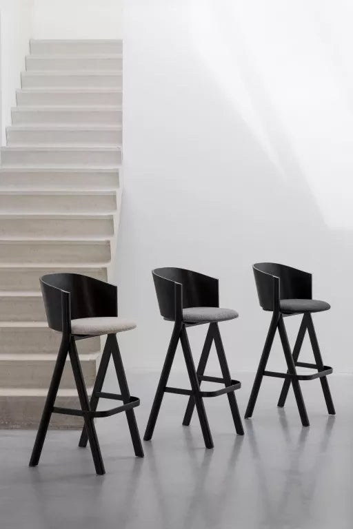 Scaun de Bar Banne Twigs, Negru