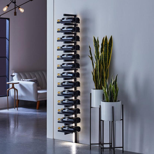 Suport metalic cu led pentru sticle de vin N'FINITY