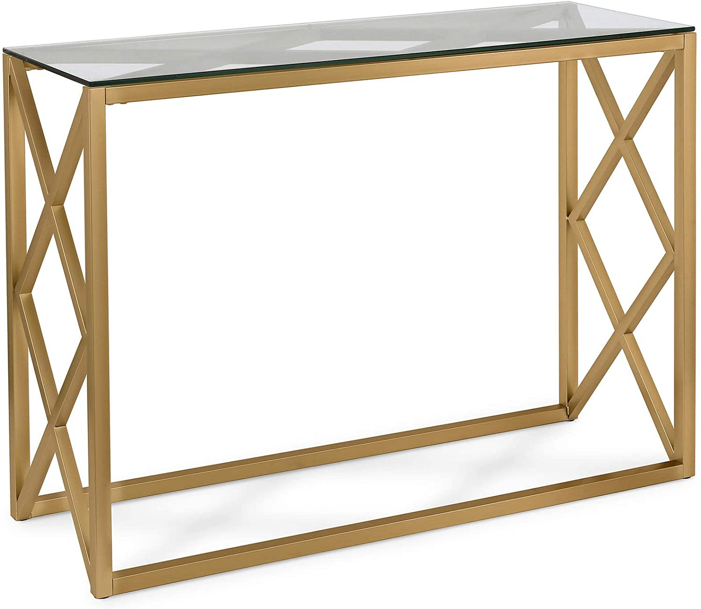 Consola cu blat de sticla Olive